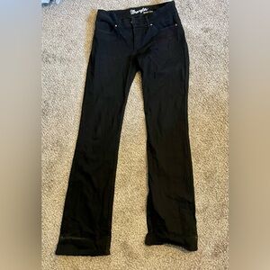 Black Boot Cut Wrangler Jeans